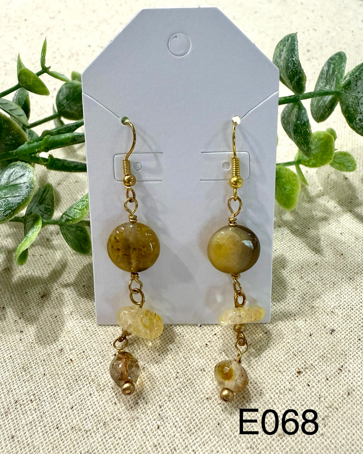 Gemstone Earthy Earrings
