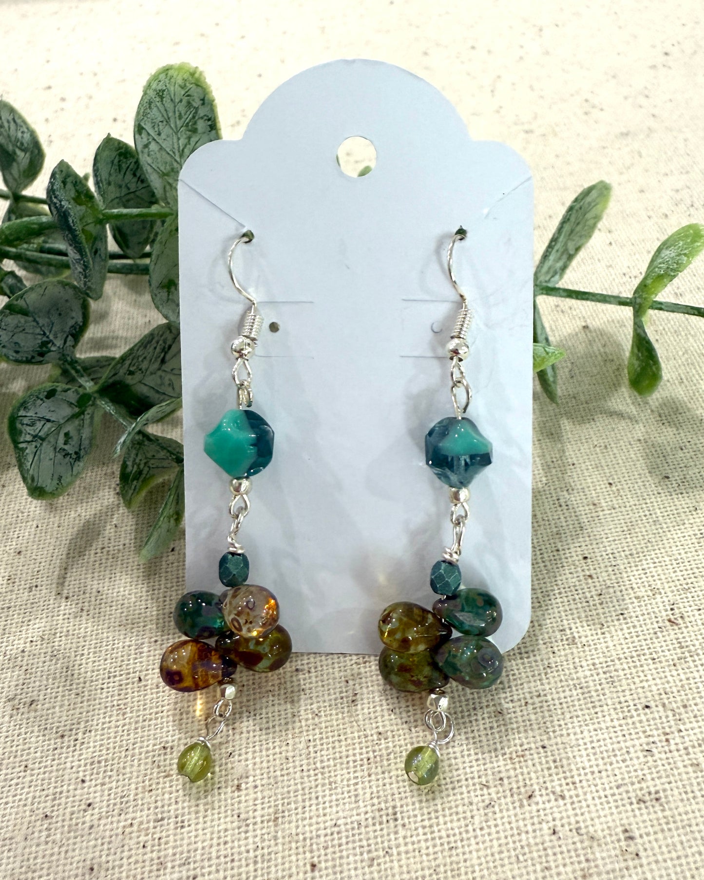 Glass Drop Earrings