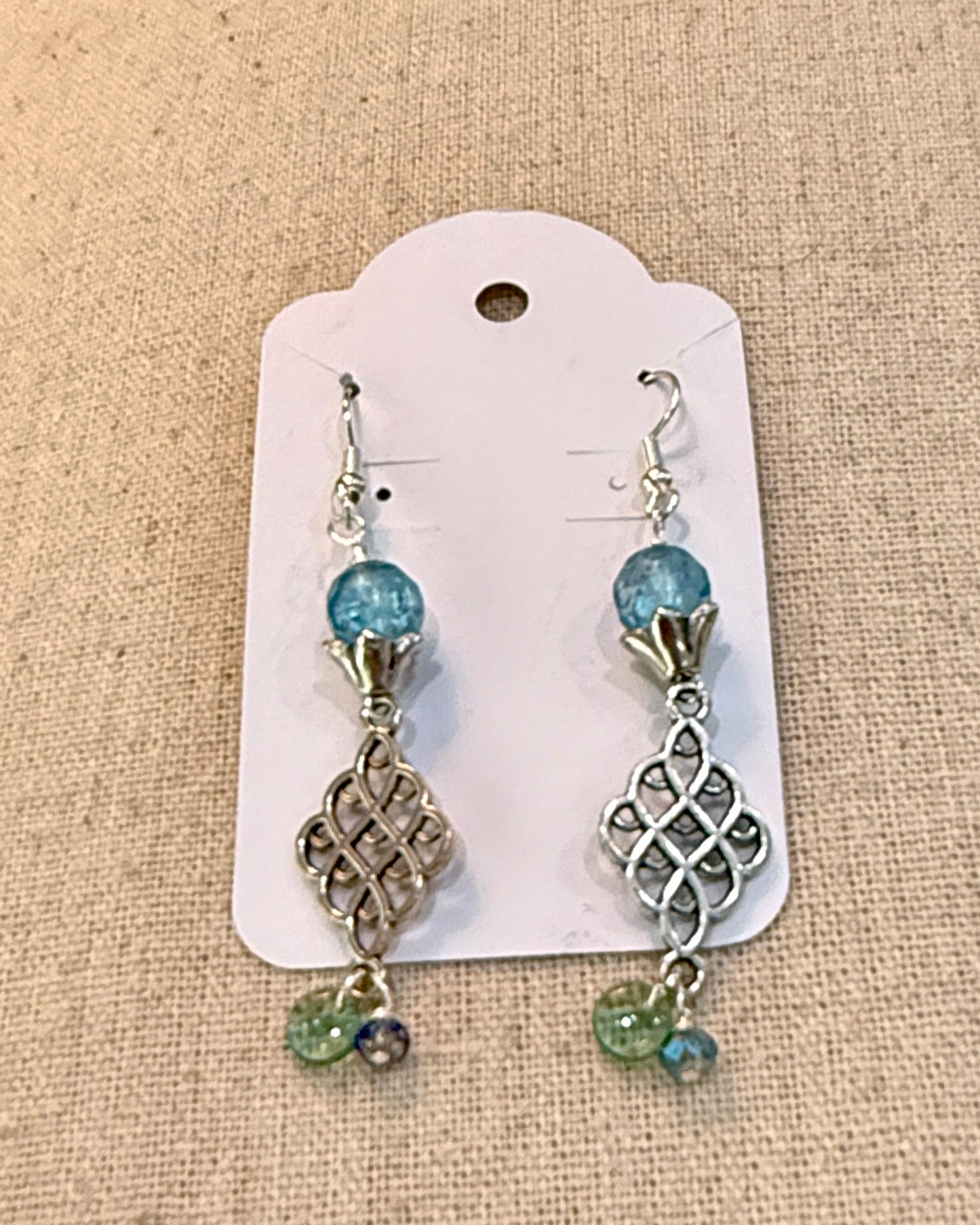 Blue Glass Earrings