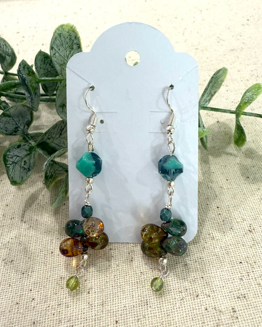 Glass Drop Earrings