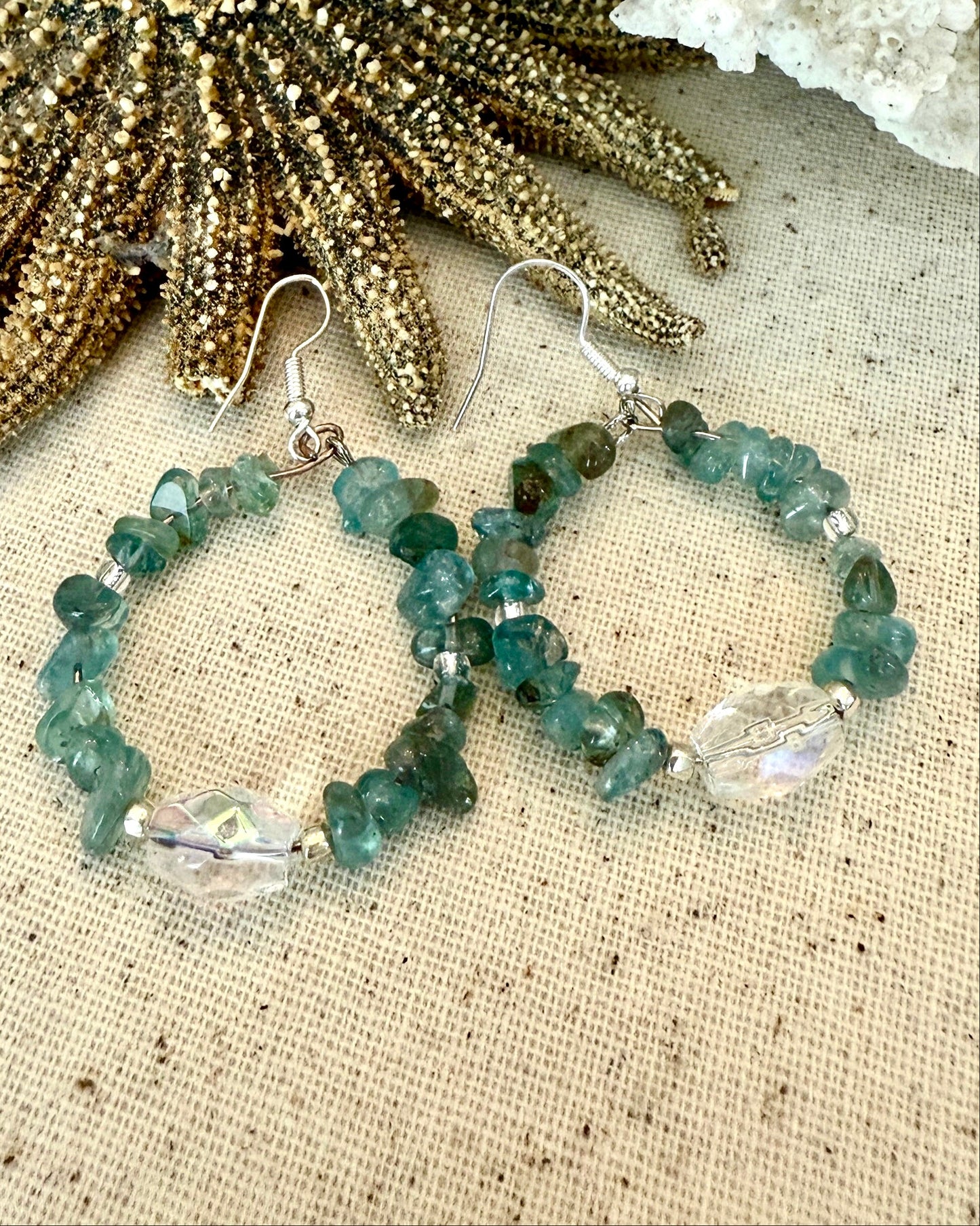 Gemstone Earring Hoops