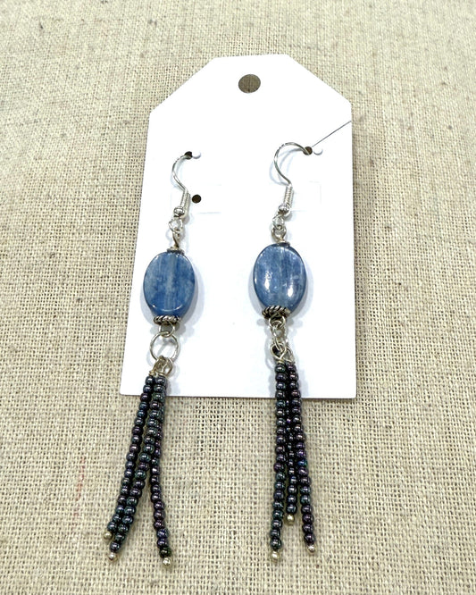 Blue Gemstone Earrings