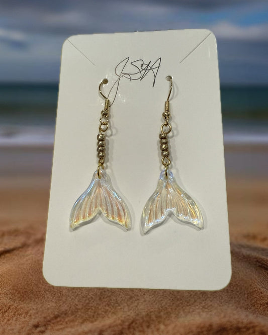 Iridescent White Mermaid Tails